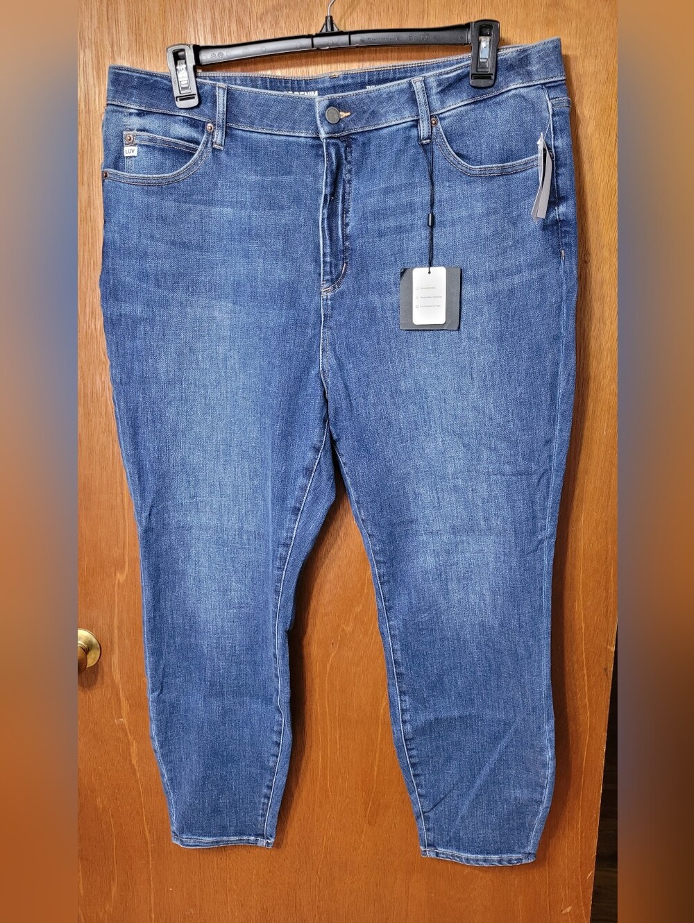 For LUV Of Denim Georgetown Blue High Rise Skinny Stretch Jeans Size 20 (1345)